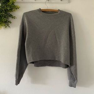 Wild fable crewneck, grey, cropped, size small